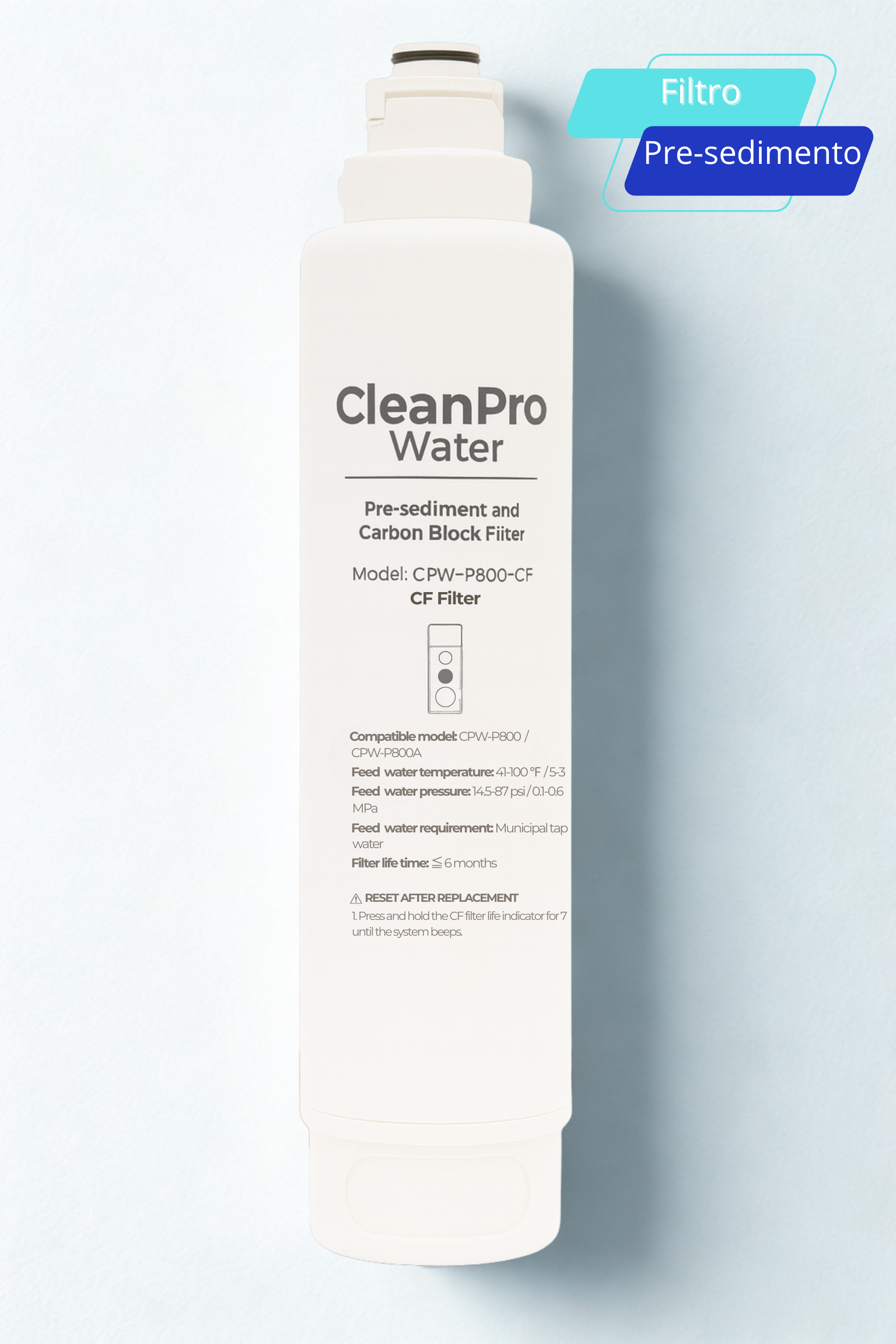 Filtro de pre sedimento de carbon