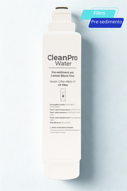 Filtro de pre sedimento de carbon