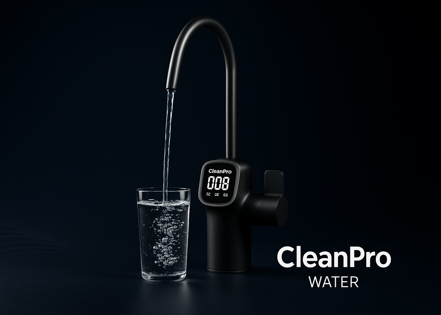 Faucet digital con indicador de pureza CleanPro Water