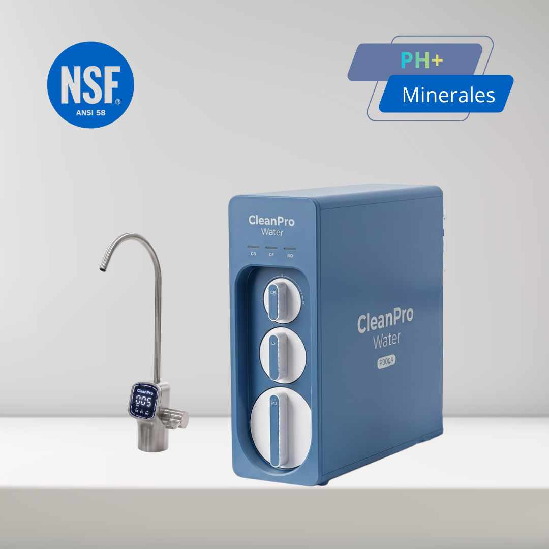 CleanPro Water CPW-800A | Sistema Avanzado de Remineralización y Purificación de Agua para el Hogar